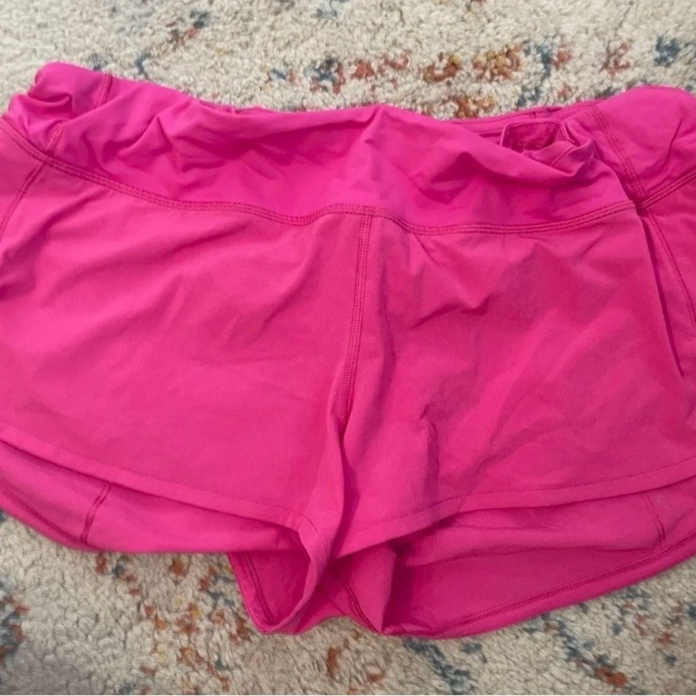Lululemon Athletica Hot Pink Speed Up Shorts